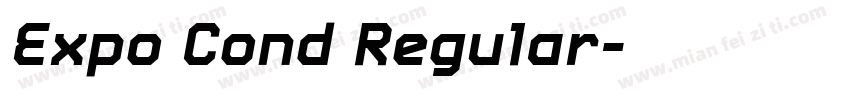 Expo Cond Regular字体转换